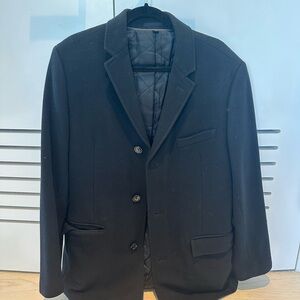 Black JCrew Ludlow Wool Pea Coat 40L